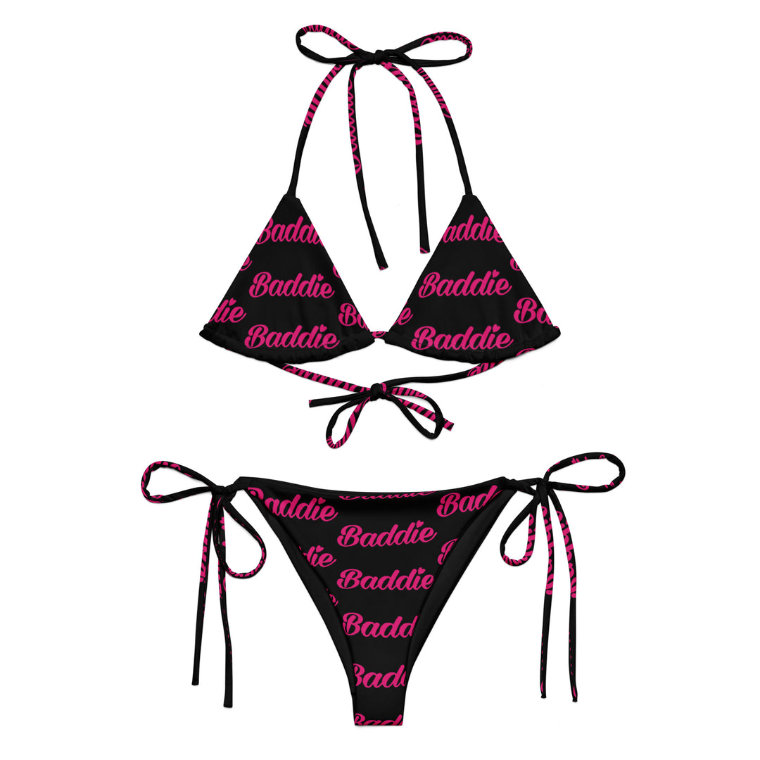 Black Hot String Woman Bikini