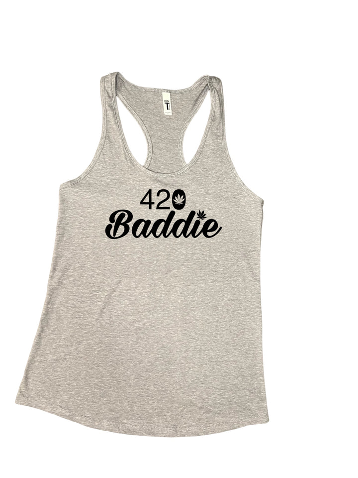 Certified Baddie Club 420 Baddie w/Cannabis Leaf Tank Top