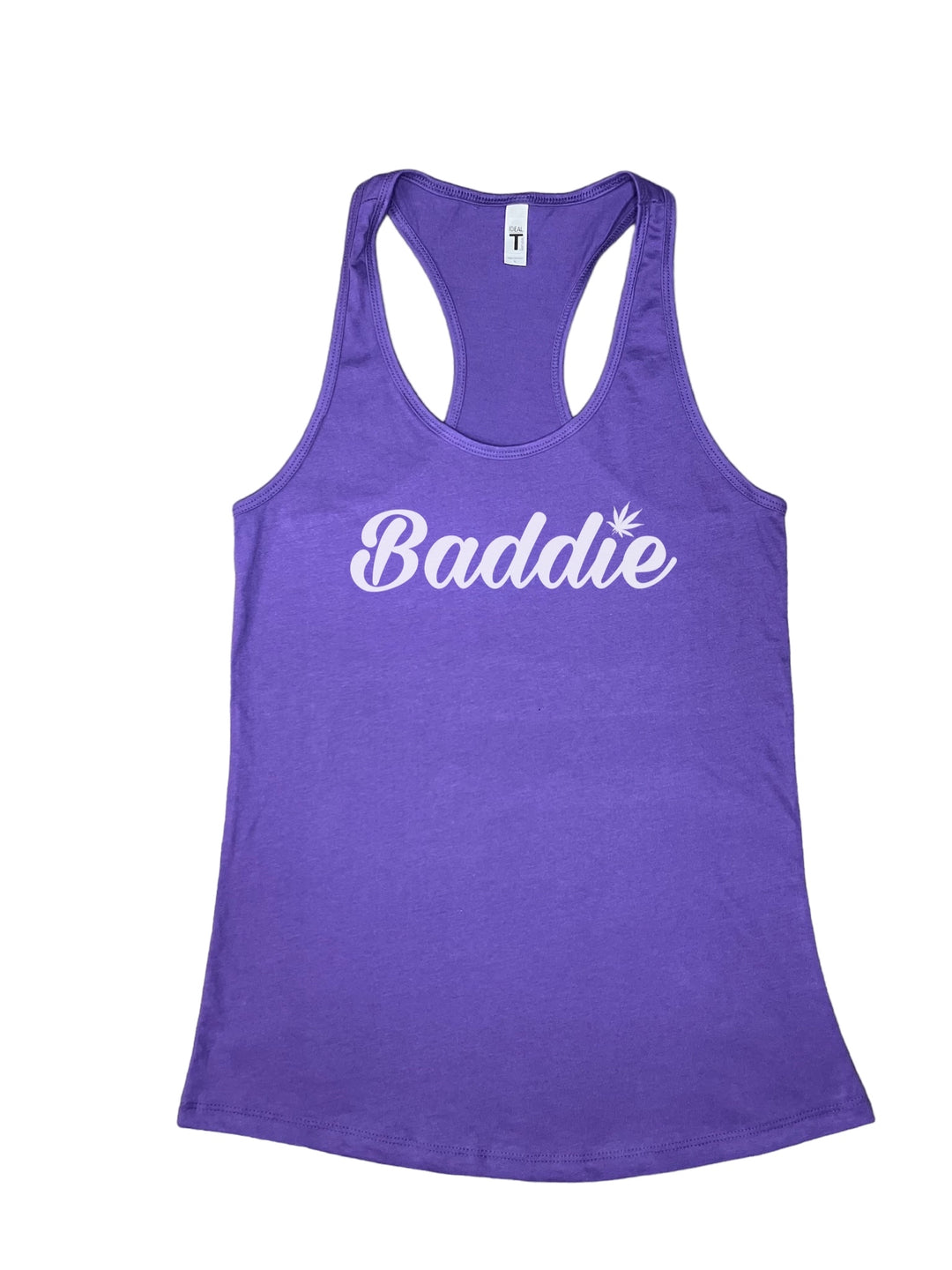 Certified Baddie Club Baddie w/Cannabis Leaf Tank Top