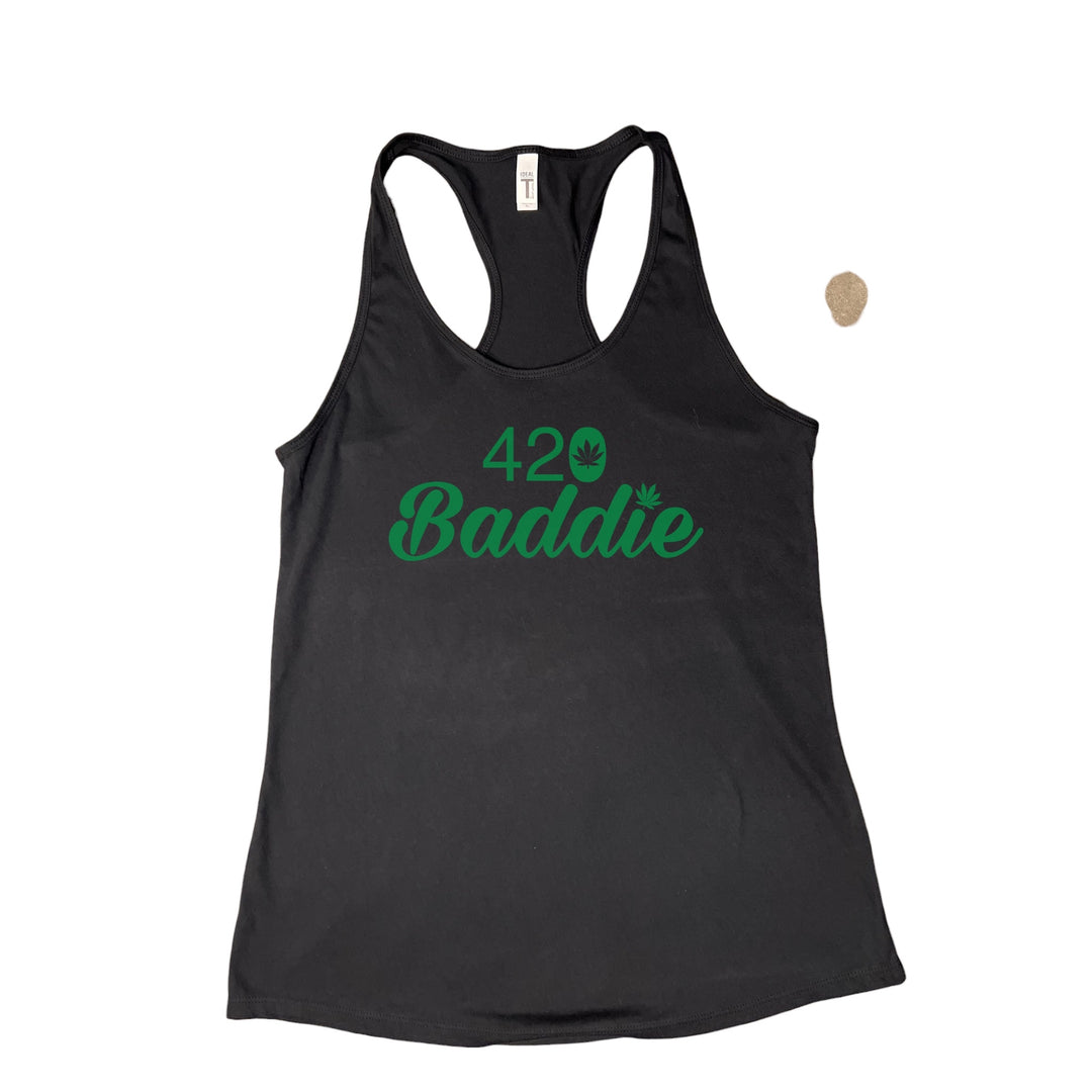 Certified Baddie Club 420 Baddie w/Cannabis Leaf Tank Top