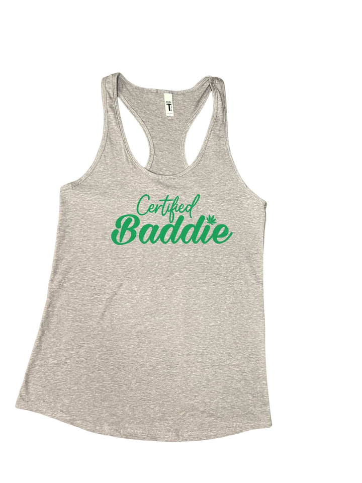 Certified Baddie Club Certified Baddie w/Cannabis Leaf Tank Top