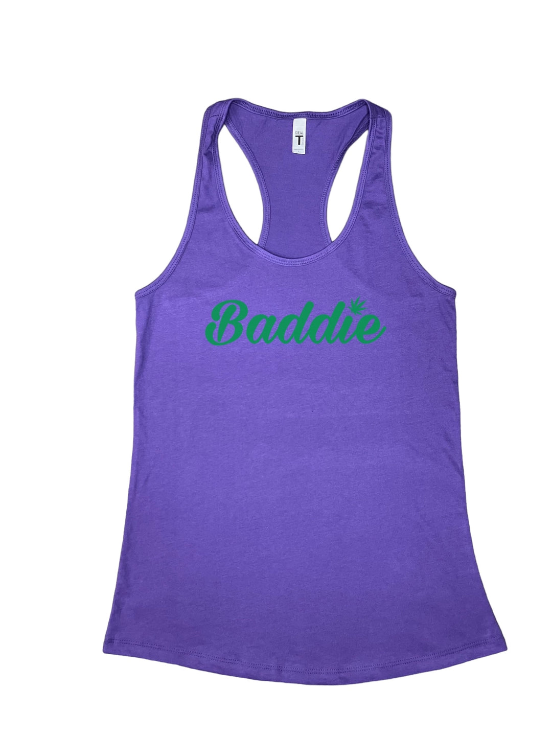 Certified Baddie Club Baddie w/Cannabis Leaf Tank Top