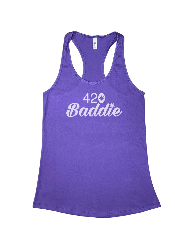 Certified Baddie Club 420 Baddie w/Cannabis Leaf Tank Top