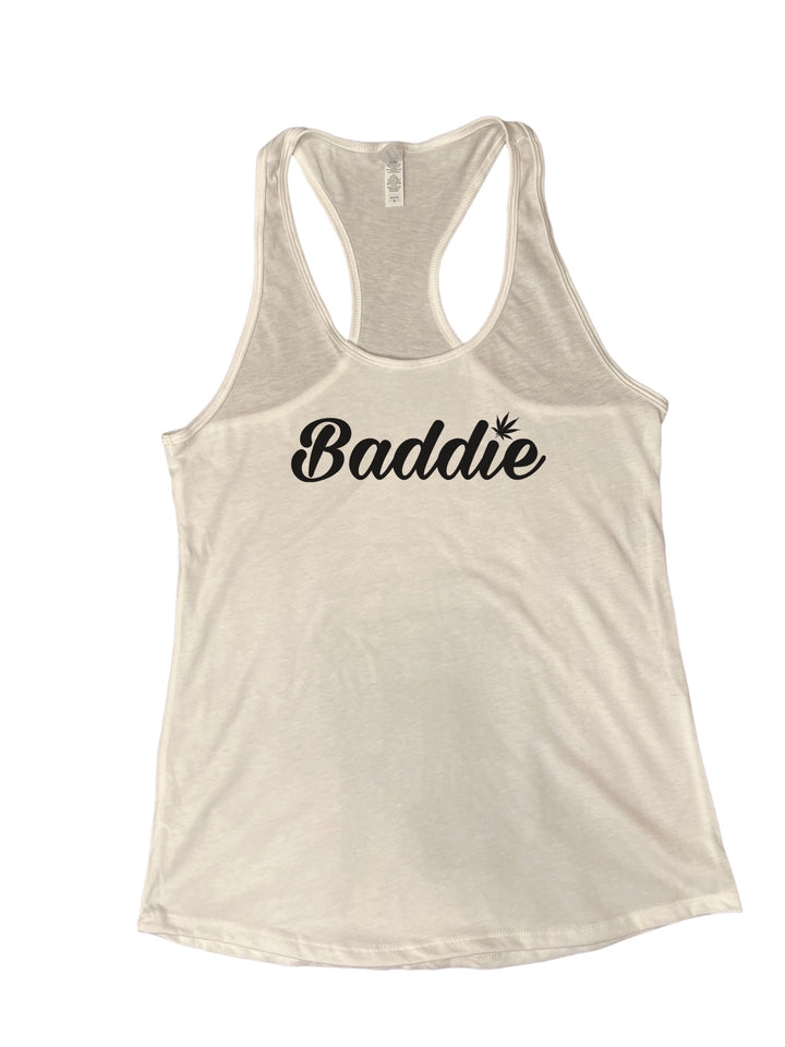 Certified Baddie Club Baddie w/Cannabis Leaf Tank Top