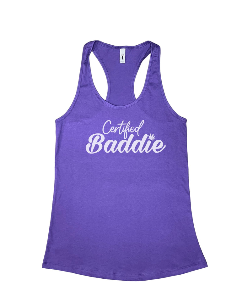 Certified Baddie Club Certified Baddie w/Cannabis Leaf Tank Top