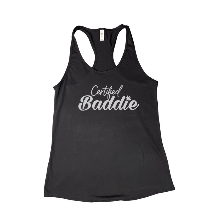 Certified Baddie Club Certified Baddie w/Cannabis Leaf Tank Top