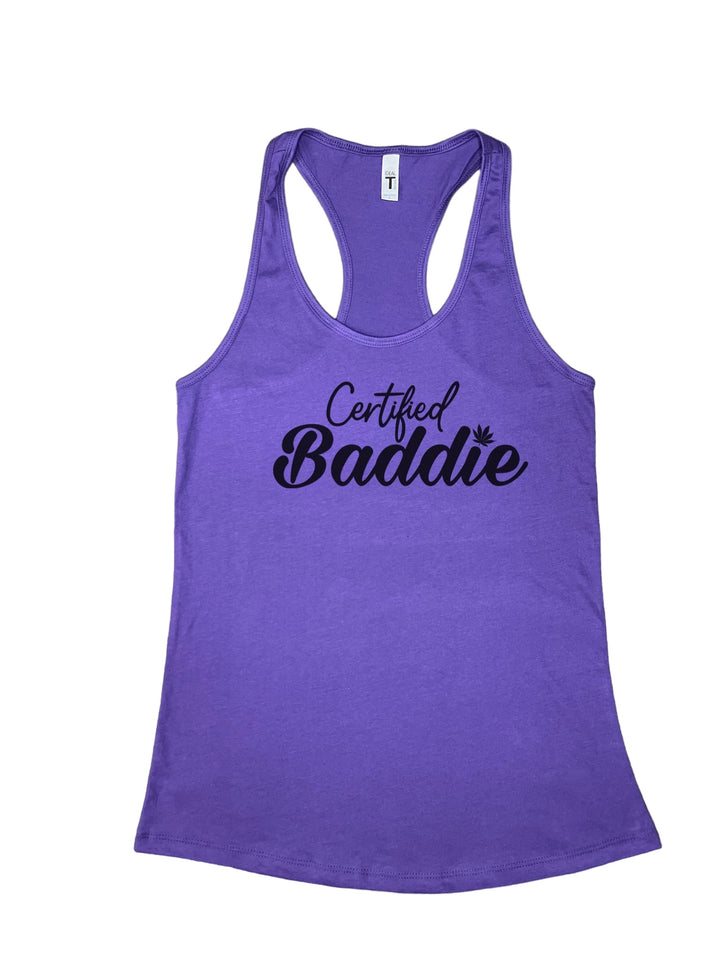 Certified Baddie Club Certified Baddie w/Cannabis Leaf Tank Top