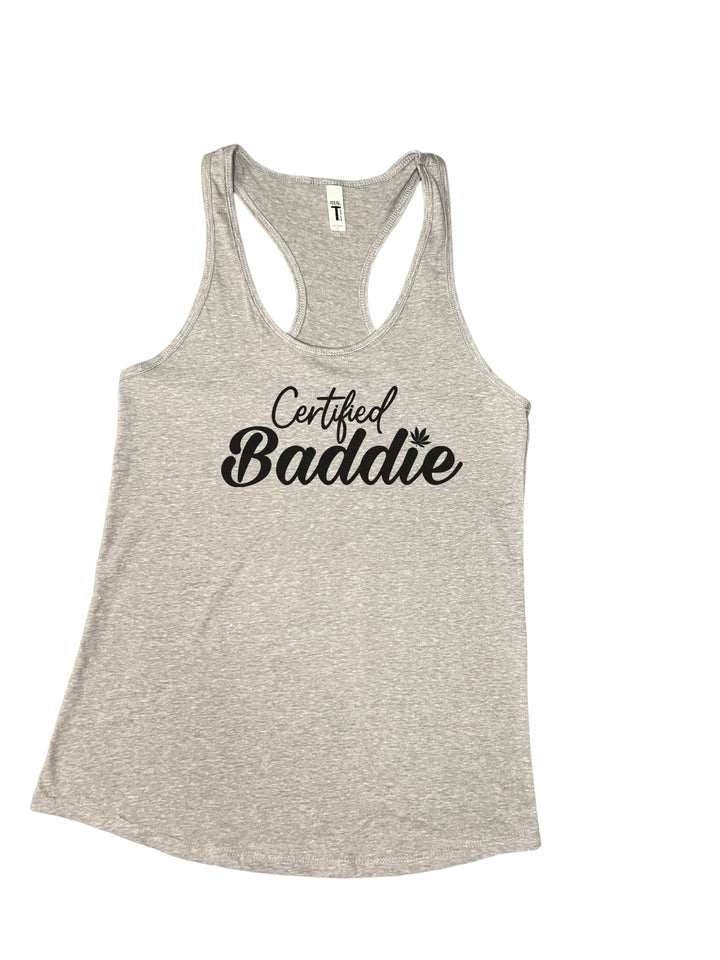 Certified Baddie Club Certified Baddie w/Cannabis Leaf Tank Top