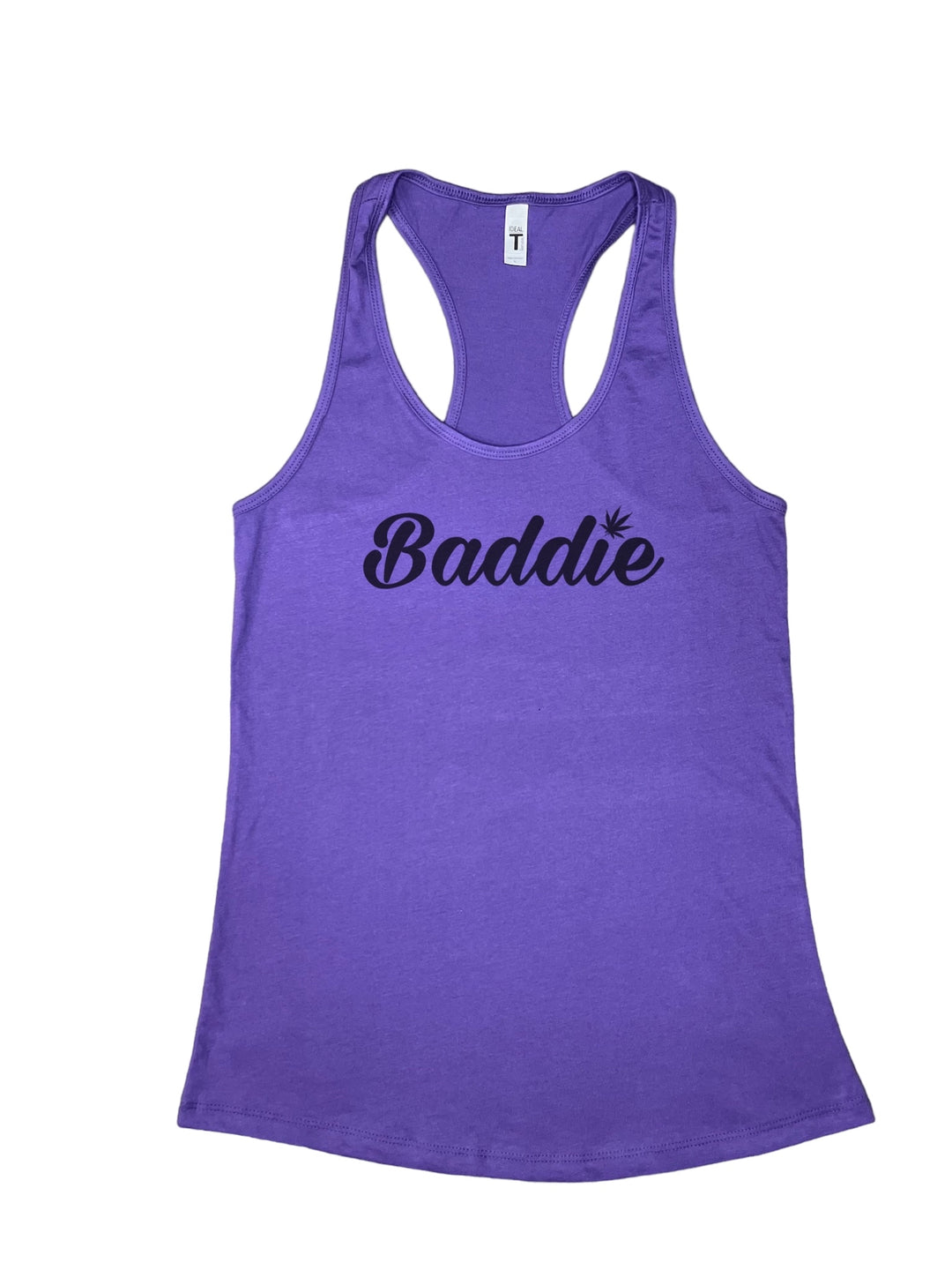 Certified Baddie Club Baddie w/Cannabis Leaf Tank Top