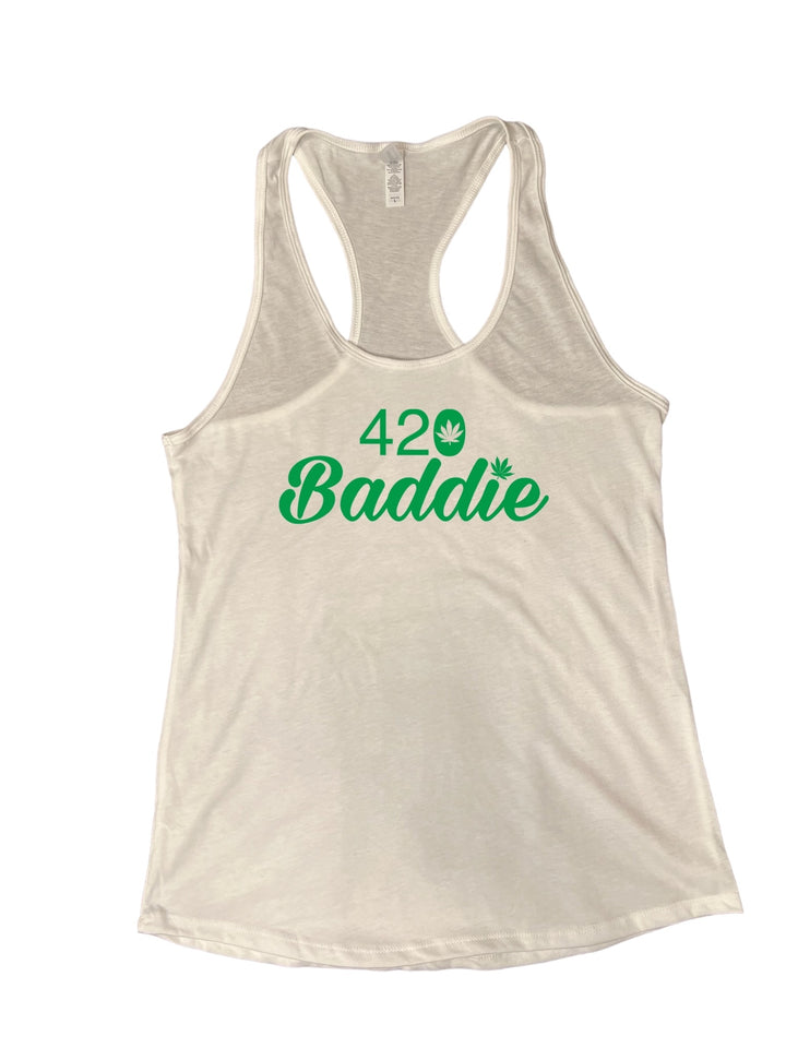 Certified Baddie Club 420 Baddie w/Cannabis Leaf Tank Top