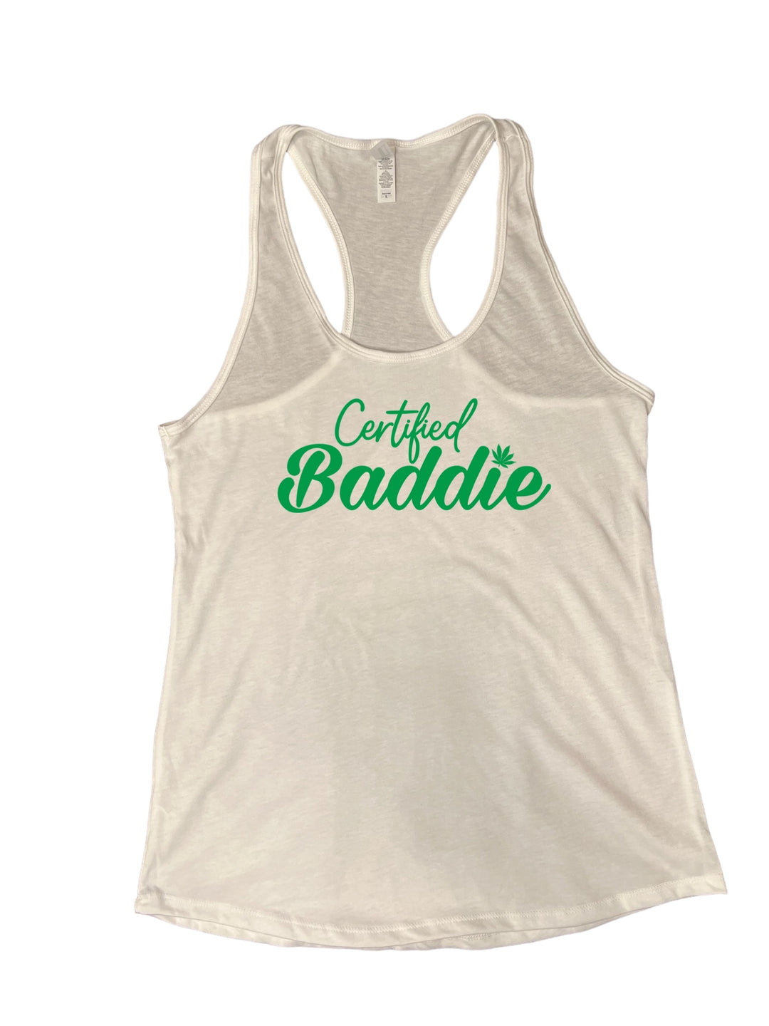 Certified Baddie Club Certified Baddie w/Cannabis Leaf Tank Top