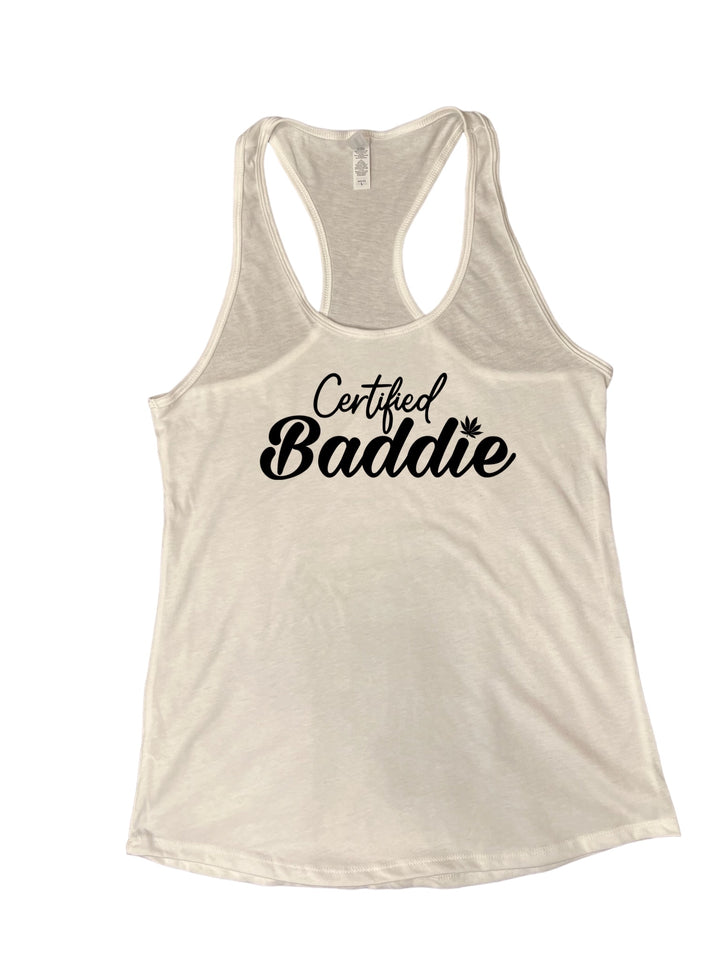 Certified Baddie Club Certified Baddie w/Cannabis Leaf Tank Top