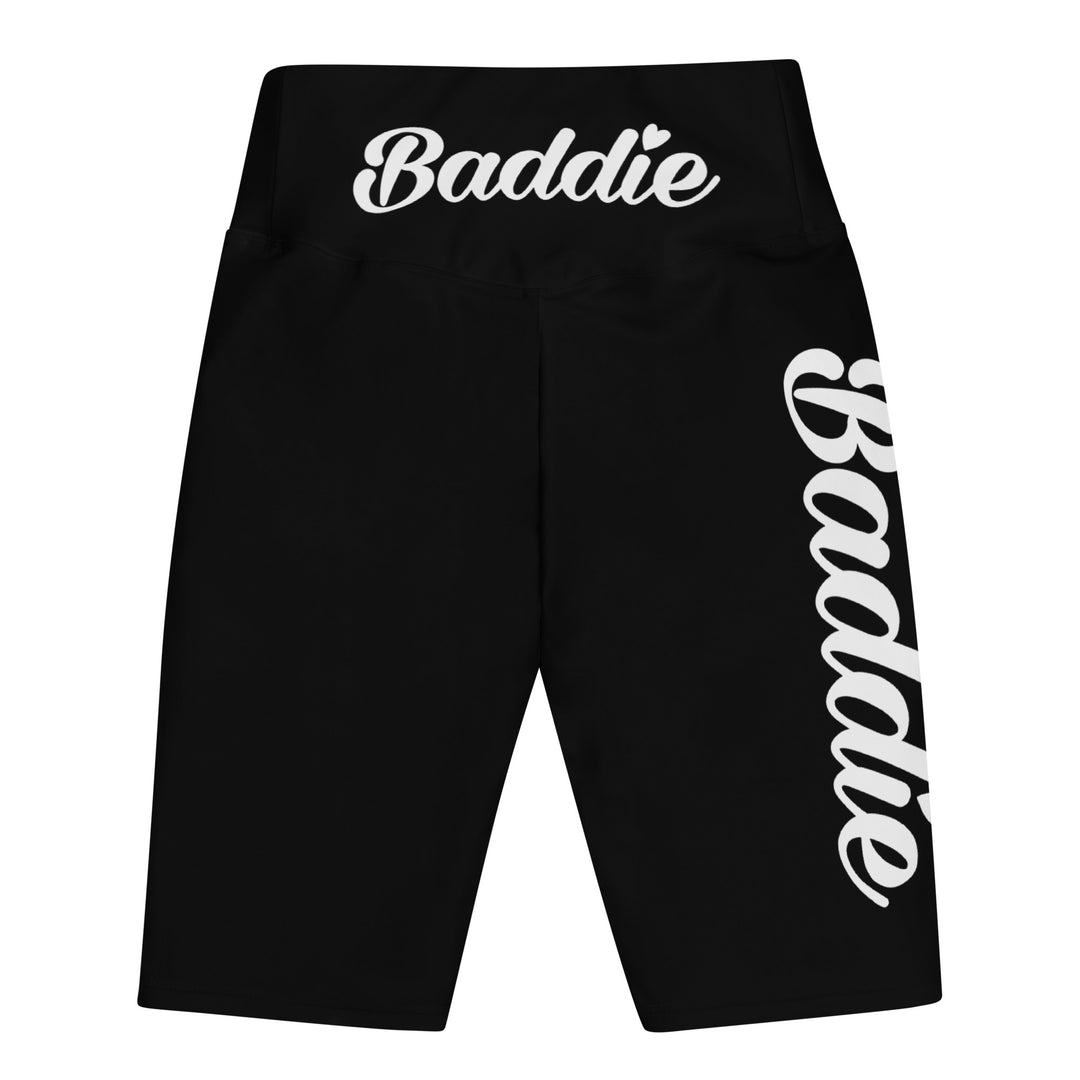 Baddie Biker Shorts (White Print)