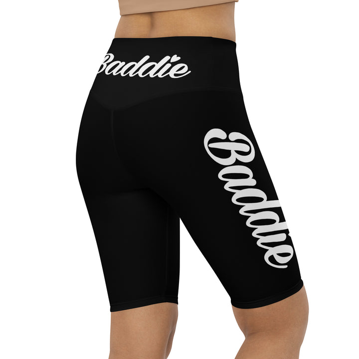 Baddie Biker Shorts (White Print)