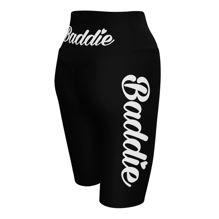 Baddie Biker Shorts (White Print)