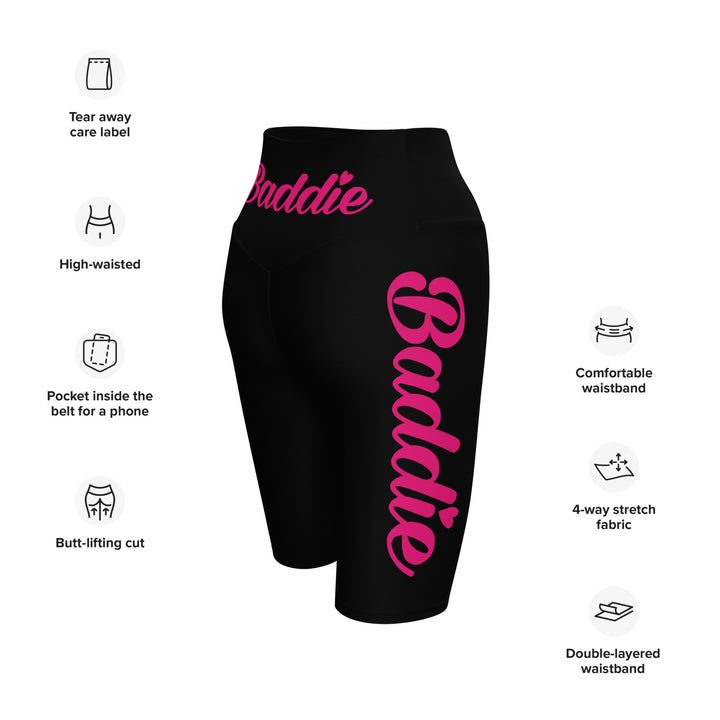 Baddie Biker Shorts (Pink Print)