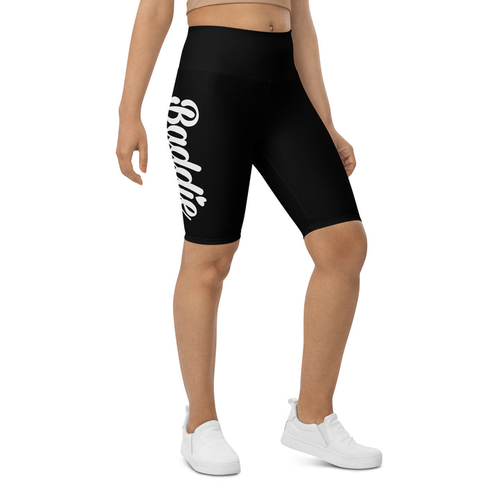 Baddie Biker Shorts (White Print)