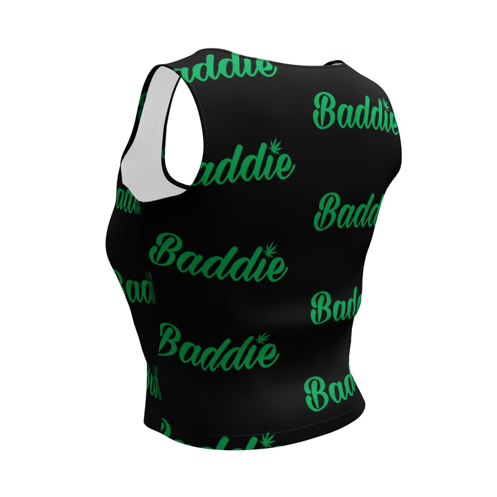 Blazed Baddie Fitted Crop Top