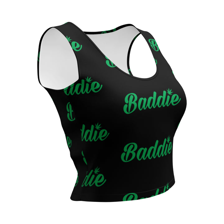 Blazed Baddie Fitted Crop Top