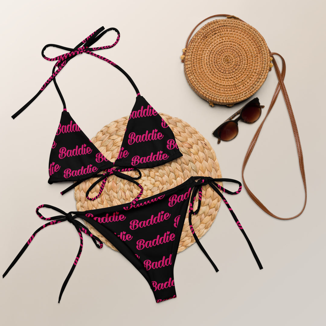 Black Hot String Woman Bikini