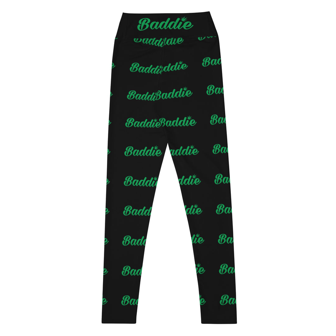 Black Certified Baddie Club Yoga Leggings Blazed Edition (Horizonal)