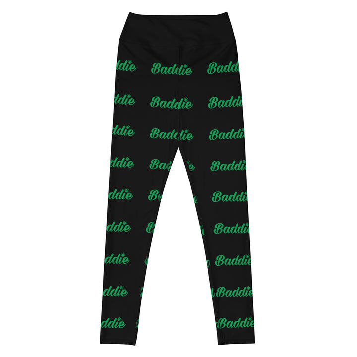 Black Certified Baddie Club Yoga Leggings Blazed Edition (Horizonal)