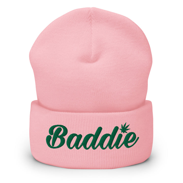 Certified Baddie Club Cuffed Beanie w/ Blazed Logo (Green Thread)