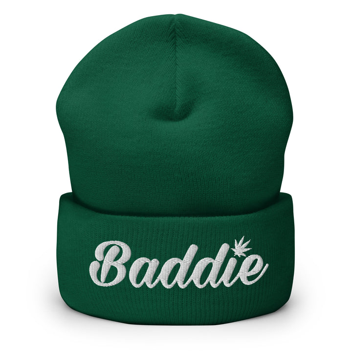 Certified Baddie Club Cuffed Beanie w/ Baddie Blazed Logo (White Thread)