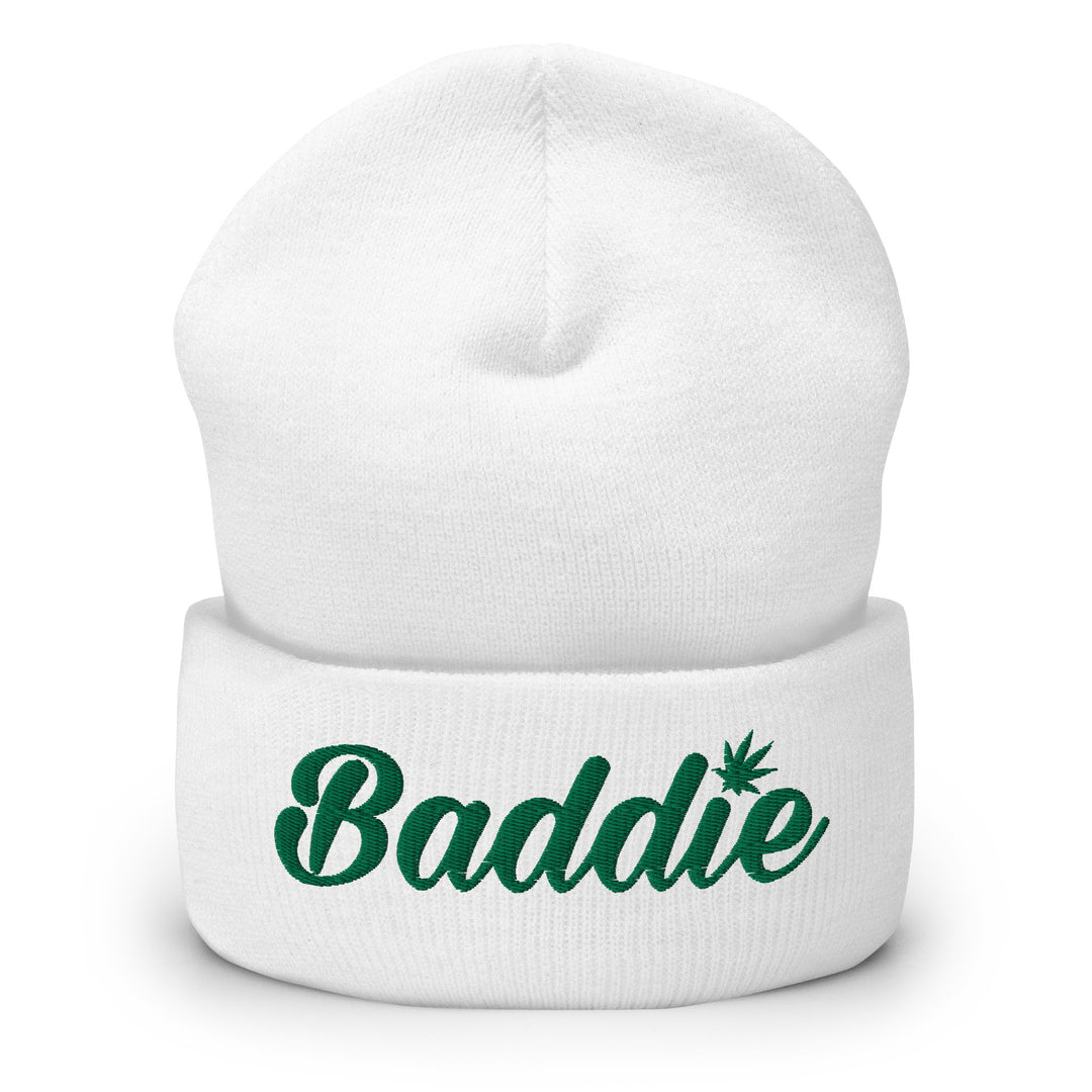 Certified Baddie Club Cuffed Beanie w/ Blazed Logo (Green Thread)