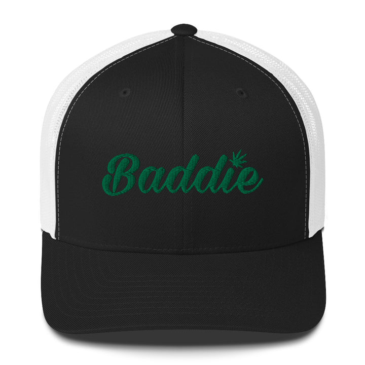 Blazed Baddie Trucker Cap (Green Print)