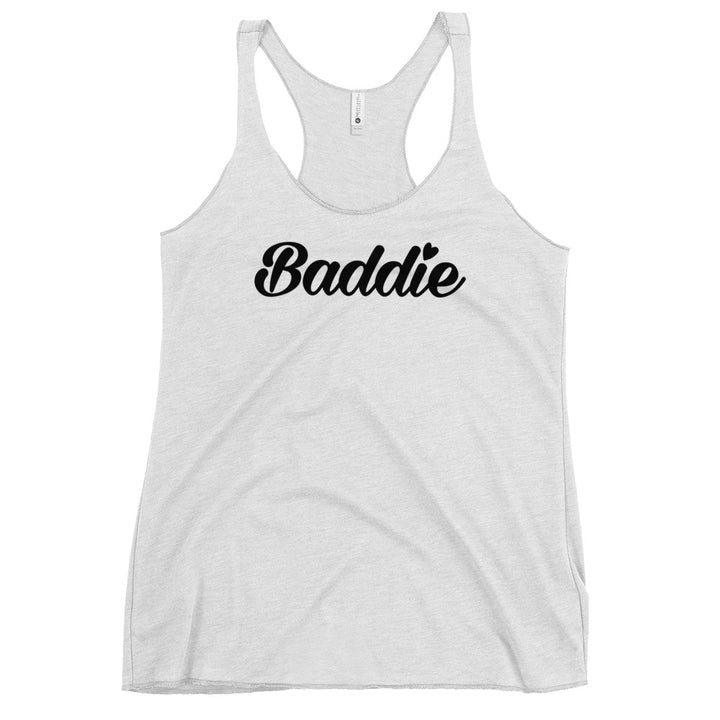 Certified Baddie Club Women's Racerback Baddie (Black Font) Tank