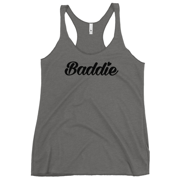 Certified Baddie Club Women's Racerback Baddie (Black Font) Tank