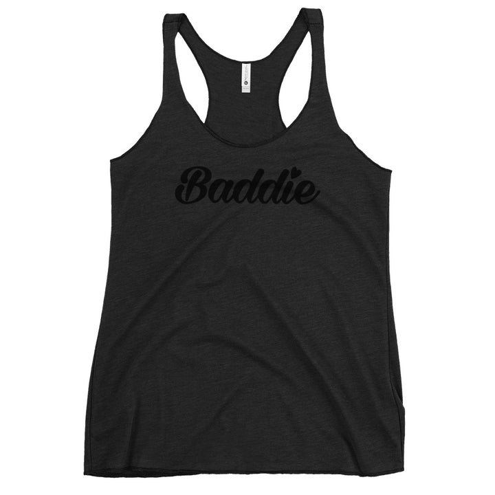 Certified Baddie Club Women's Racerback Baddie (Black Font) Tank