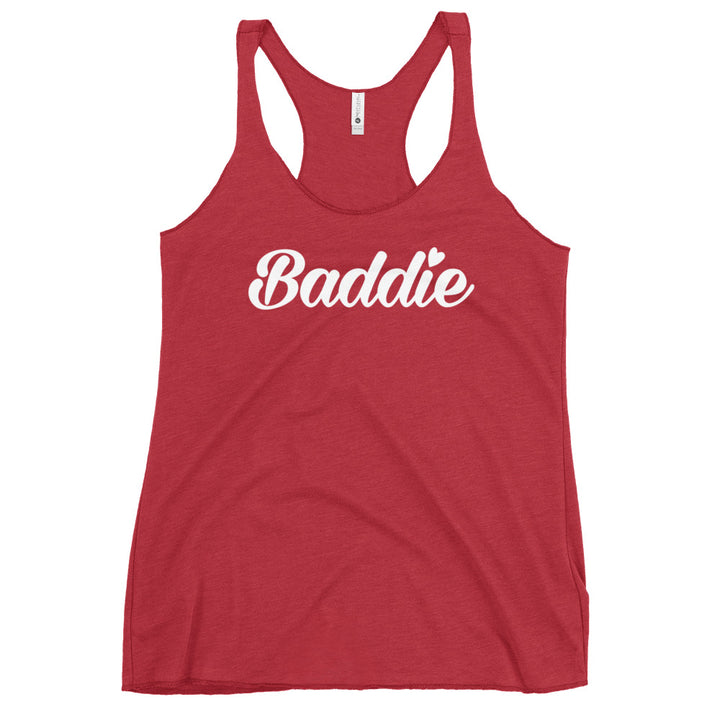 Certified Baddie Club Women's Racerback Baddie (White Font) Tank