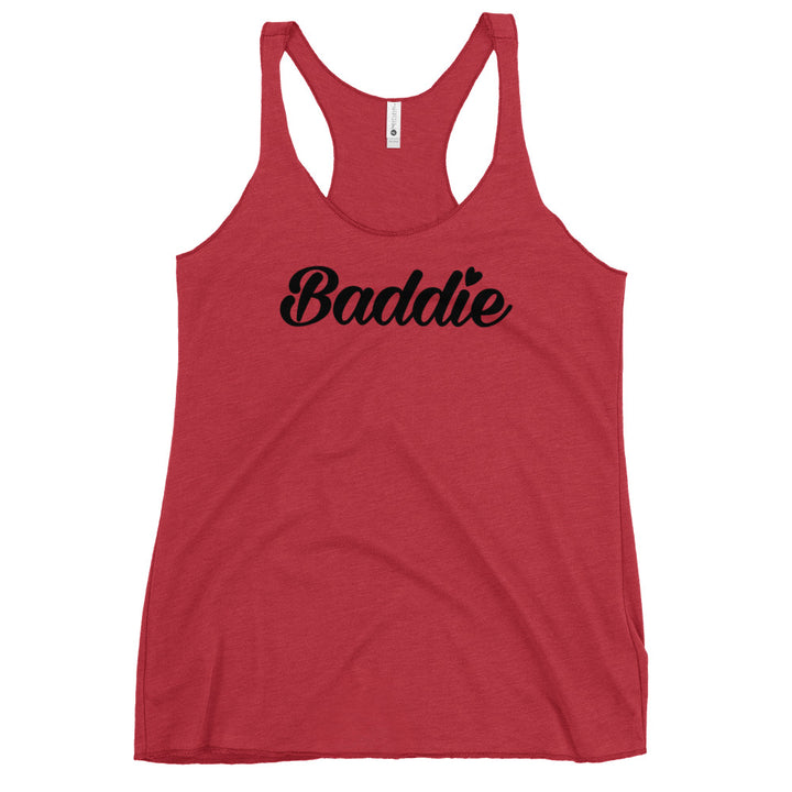 Certified Baddie Club Women's Racerback Baddie (Black Font) Tank