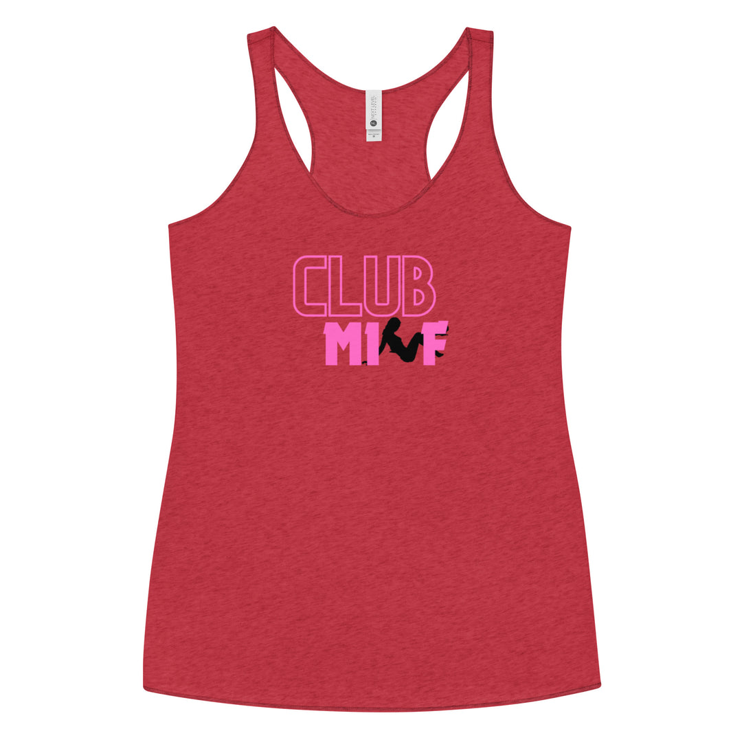 Club Milf w/ icon Women's Racerback Tank