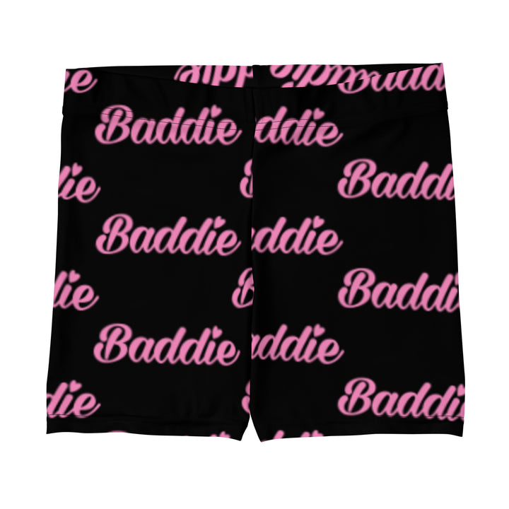 Black Certified Baddie Club Leggings Shorts Baddie in Pink (horizonal)